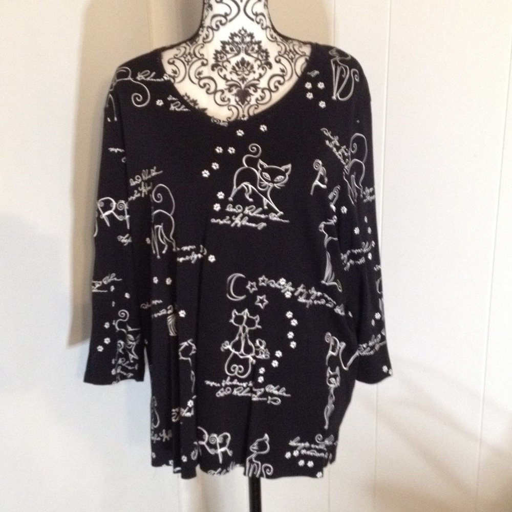 Ladies Alia Cat Fever Top Size 3X